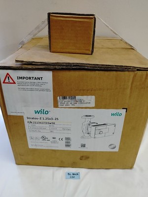 Wilo Stratos-Z 1.25x3-25 High Efficiency Circulator Pump- 2163596 *New-Old Stock