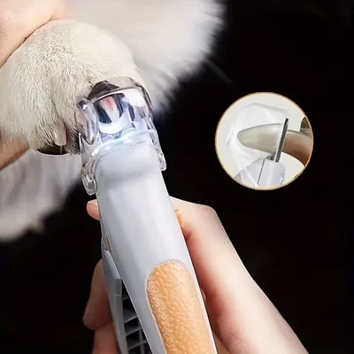 BRANDED Dog Cat Pet Nail Clippers With LED Light Cutter Claw Grinder Scissor Toe Trimmer