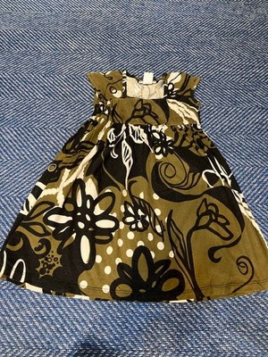 Manuhealii Kids M Olive Black Floral Sleeveless Dress | eBay Manuhealii Kids M Olive Black Floral Sleeveless Dress | eBay