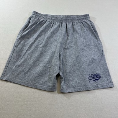 Field of Dreams Adult L Gray Shorts Pre-Shrunk Cotton Baseball Pockets