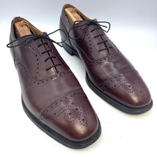 Church s Diplomat Brogues UK 10.5D US 11.5 Burgundy Oxford Leather Cap Toe Shoes