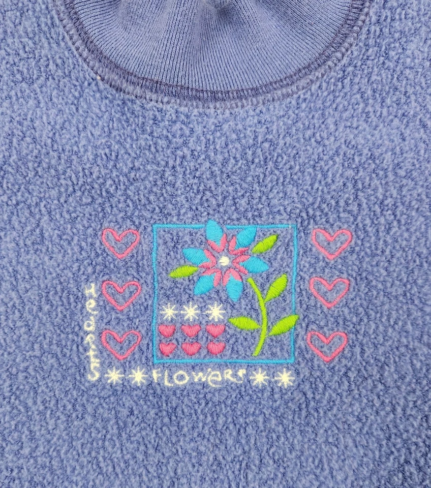 Conjunto de leggings vintage de vellón púrpura y estampado de 4T con diseño y Okie Dokie de los 90 Foto 4 de 4