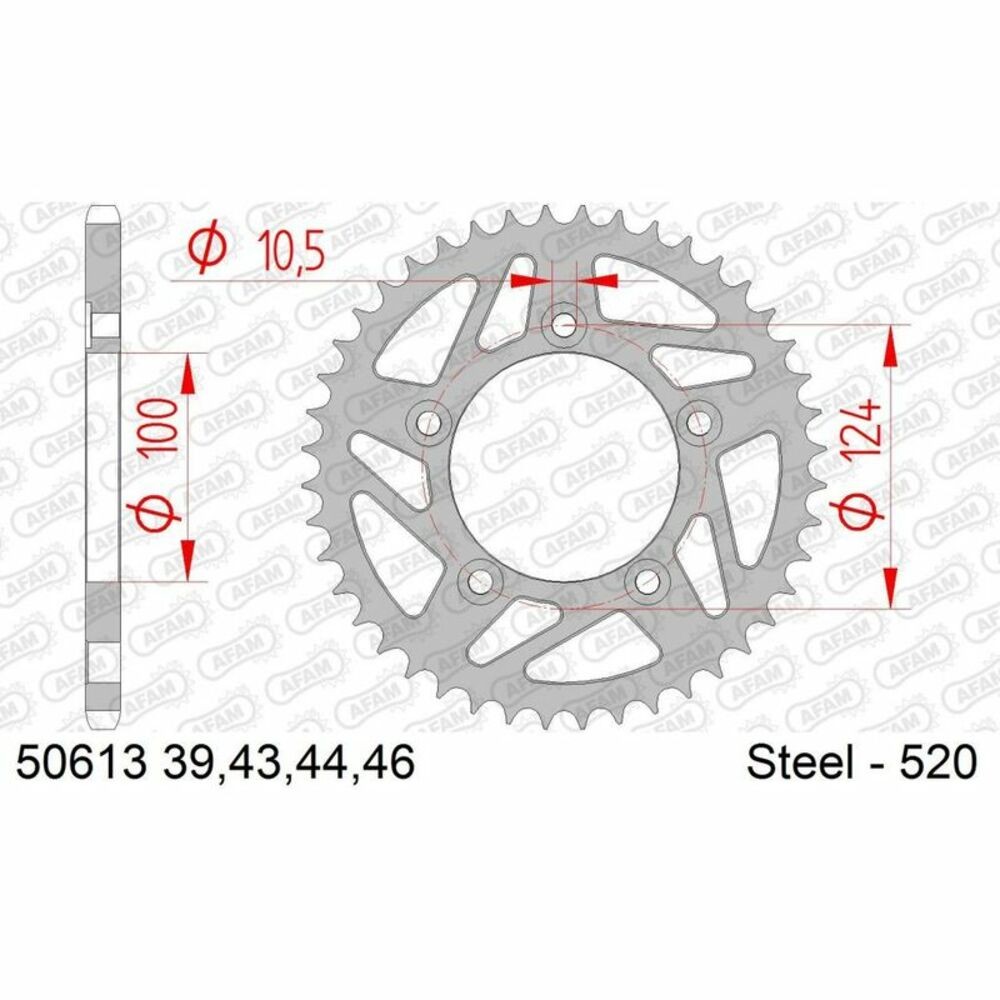 Free Shipping Corona Afam Standard Steel 50613-Step 520 For Motorcycle Parts