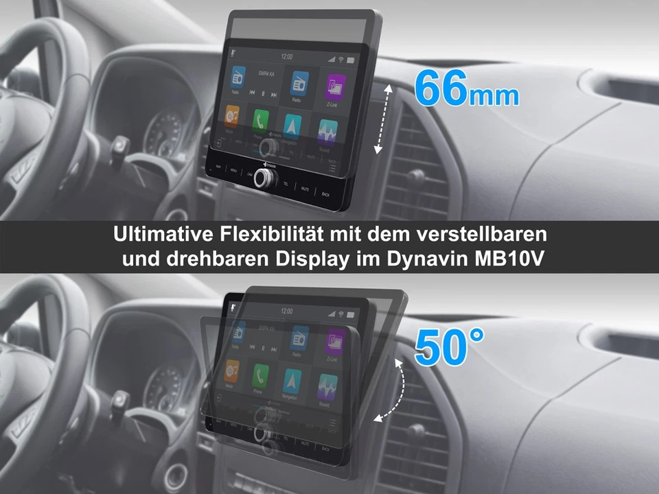 Autoradio Navigation DAB+ für Mercedes Sprinter W906 Apple CarPlay kabellos BT - Bild 2 von 4