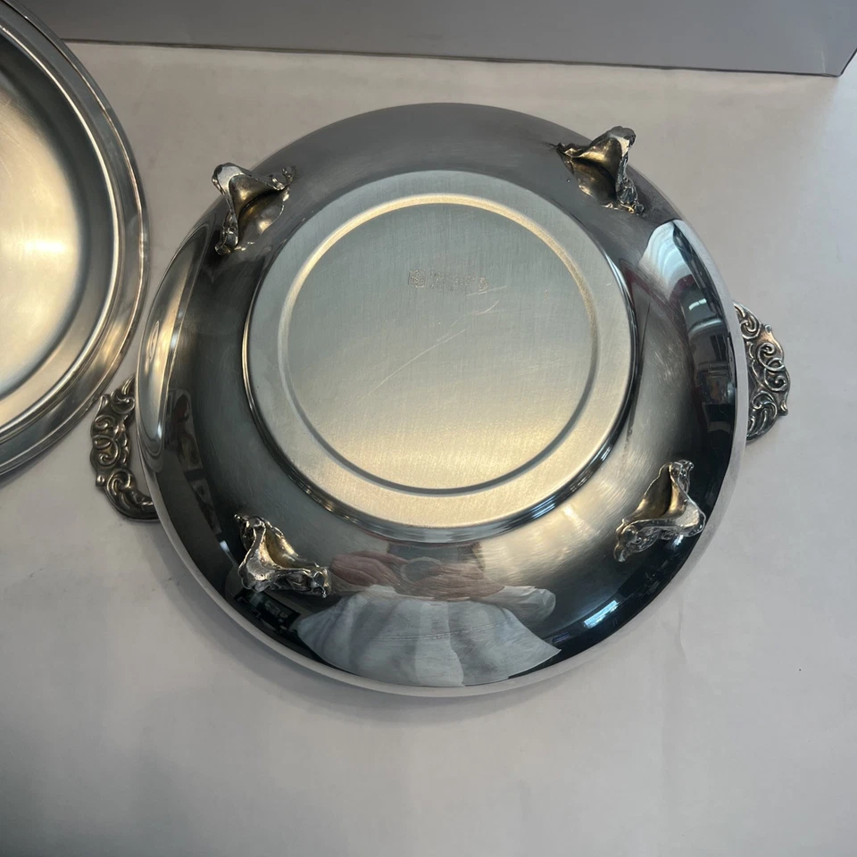 English Silver Corp Covered Footed Seving Dish. - Image 4 of 4