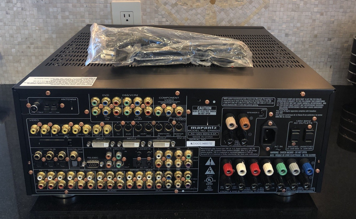 MARANTZ SR8500 125 WPC 5 CHANNEL STEREO RECEIVER REMOTE OPEN BOX