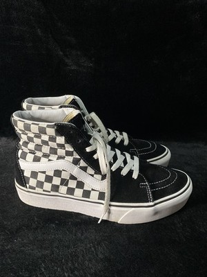Vans Sk8-Hi Platform Check board Sneakers Size 9 Mens/ 10.5 Womens