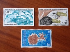 TAAF Yvert Num 115-117 ** MNH Faune  ANNEE 1986
