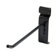 SSWBasics 6" Gridwall Hooks - Pack of 25 Black Wire Grid Wall Hooks - Durable