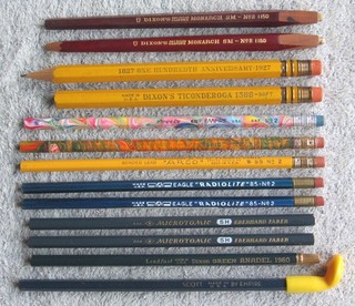 13 Vtg Pencils: Dixon Tapered Monarch & 1927 100th Anniv. Empire Eagle