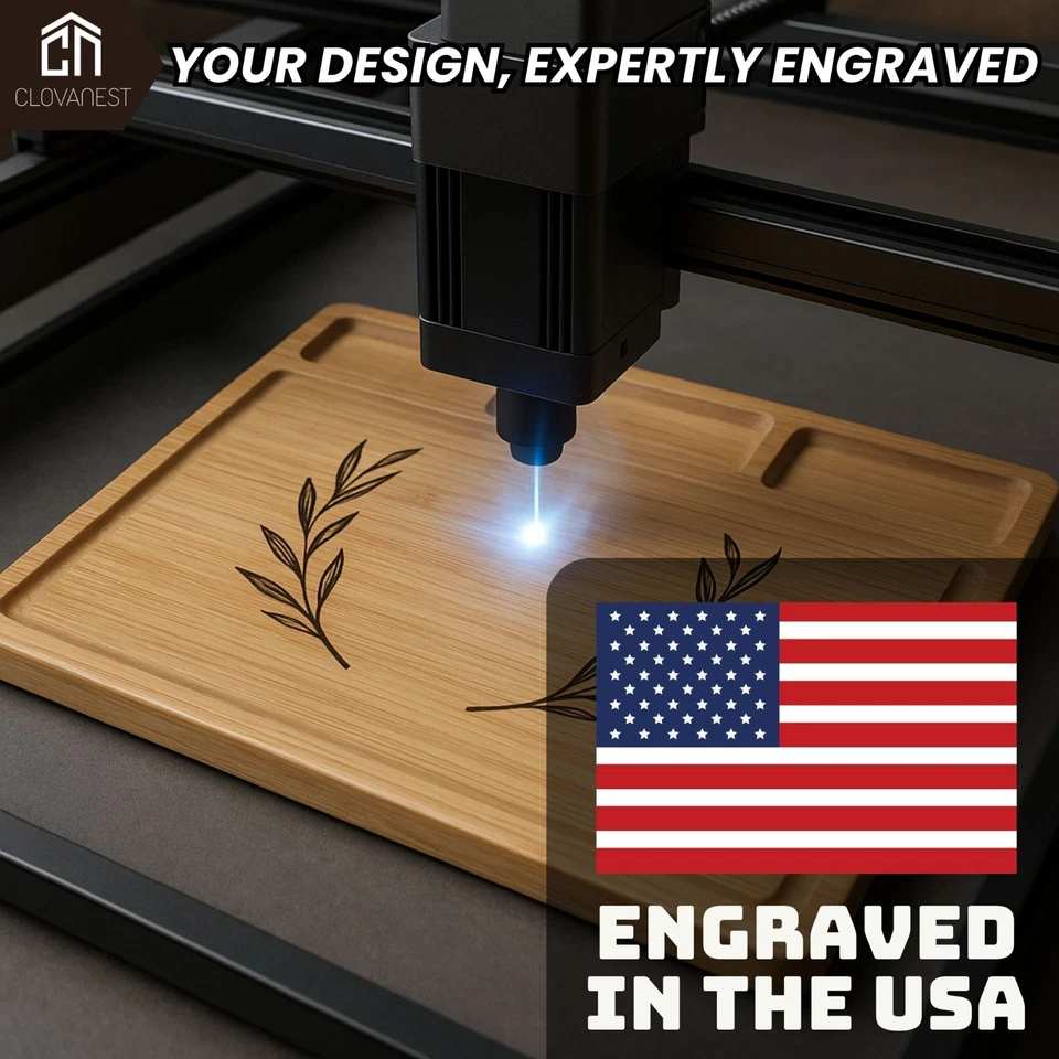 Tablero de charcutería grande personalizado de 17", boda, recién casados, regalo de inauguración Foto 3 de 4