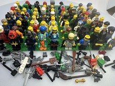 10  LOT Genuine LEGO MINIFIGURES complete  wi...