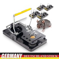 Rattenfalle 4Er Set Gardigo- Schlagfalle Rattenabwehr Nagerschutz Mausefalle