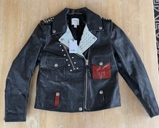 Nwt Coach 1941 X Disney Mickey Moto Jacket Leather Women’s Size 4