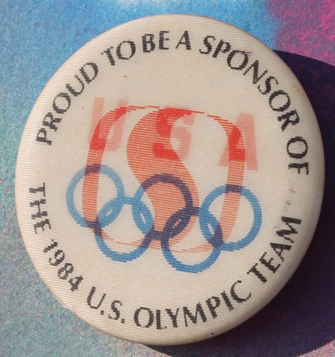 Vintage Safeway Market 3-D Knopfstift: Sponsor der 1984 US-Olympiamannschaft USA - Bild 4 von 7