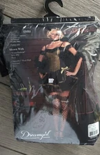 NEW DREAMGIRL "GOLDIE RUSH"  SEXY ADULT HALLOWEEN COSTUME WITH PETTICOAT MEDIUM