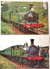 Two Postcards of Preserved Southern Railways Locomotive No. 24 "CALBOURNE"