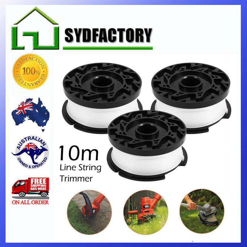 3-Pack Replacement Trimmer Line Spools For BLACK+DECKER AF-100 - 30ft 0.065" String