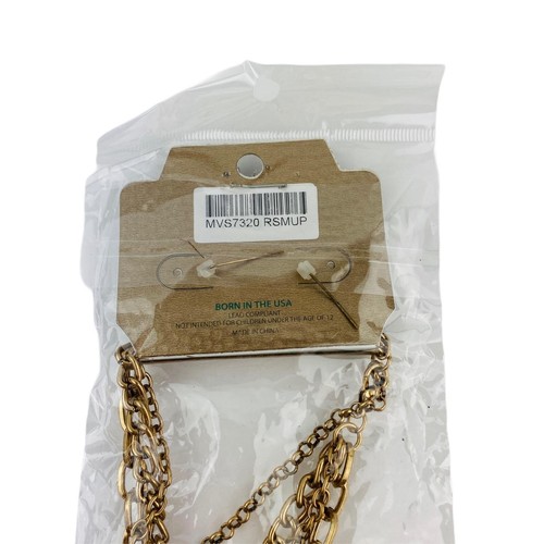 Mia Inspirations Juego de 3 Cadenas Cruces Collar y Pendiente Cobre Dorado Colores - Imagen 4 de 5