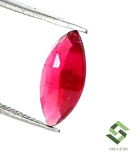 12x6.25MM Rubí Natural Corte Marquesa 2.50 Cts Mozambique Suelto Gema Gt - Picture 7 of 8