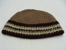 Brown with Stripes - Nicely Knitted Toddler Size Stocking Cap Beanie Hat