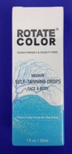 ROTATE COLOR Self Tanning Drops, Body Self Tanner Drops, Bronzer