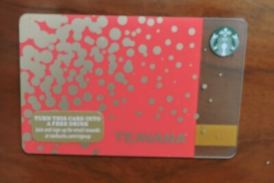 STARBUCKS USA TEAVANA GIFT CARD 6113. KEIN WERT.SAMMLERSTÜCK