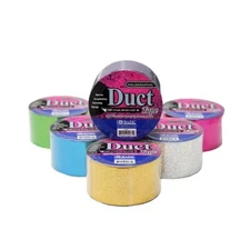 6/pack BAZIC 1.88" X 5 Yards Holographic Duct Tape Assorted Color