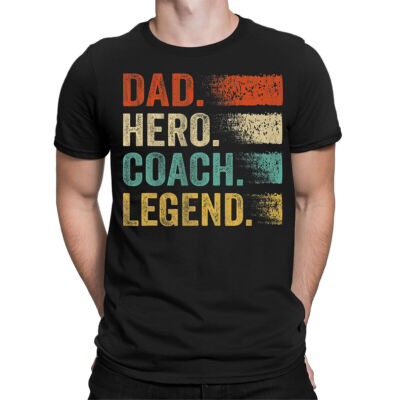 Best Dad Hero Coach Legend Vatertag T-Shirt Amazing Men Tee Top T-Shirt #FD