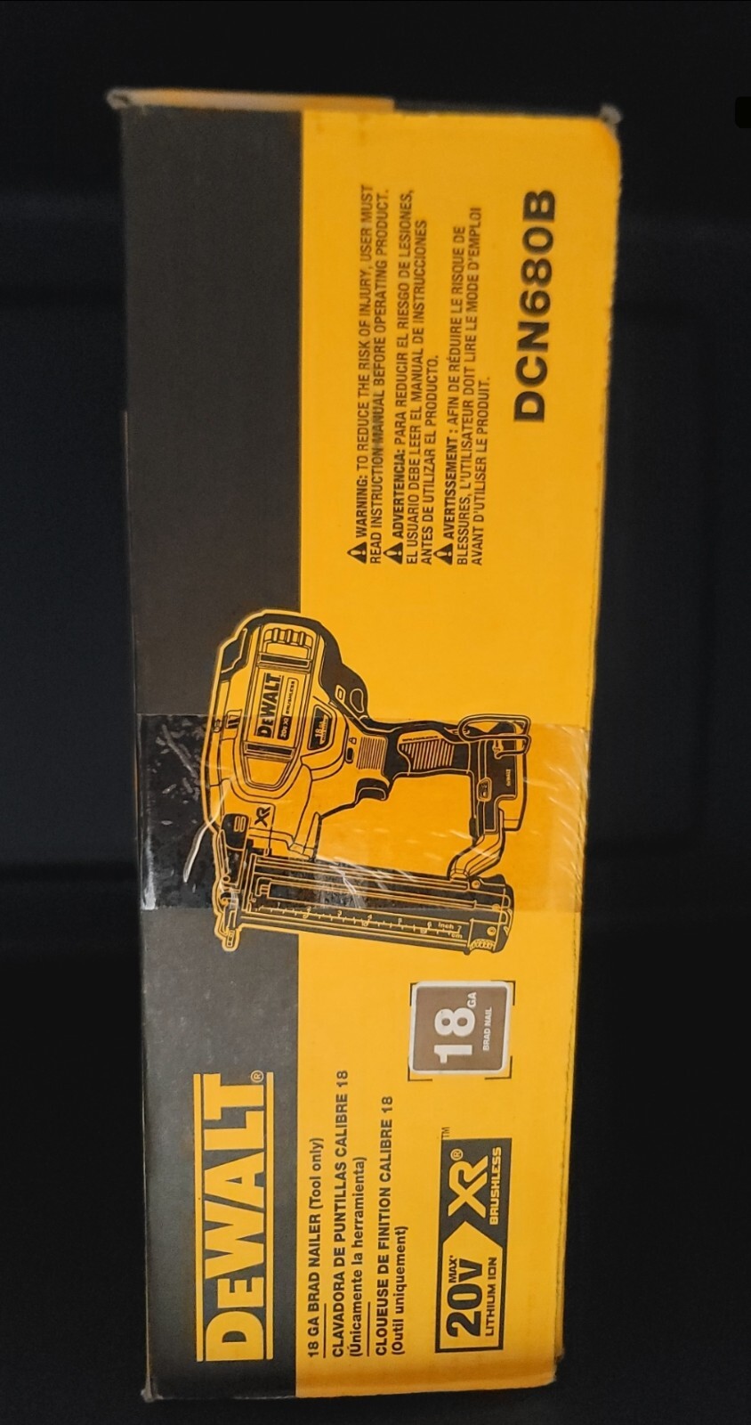 DEWALT Finish Nailer 20V 18-Gauge Cordless  (Tool Only)