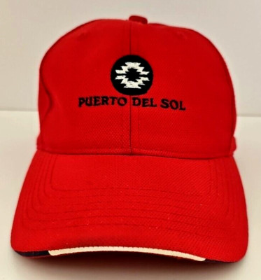 Puerto Del Sol Albuquerque Golf Course Adjustable Imperial Red Baseball Cap Hat