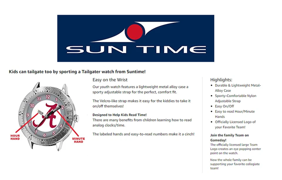 Youth Kids Watch - Boys Watch - Tailgater Youth Watch - NFL  * Pick Your Team * - Image 2 of 2