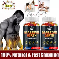  1 BEST-MALE ENLARGER THICKER LONGER BIGGER 3" GROWTH ENLARGEMENT 2 x 60 GUMMIES