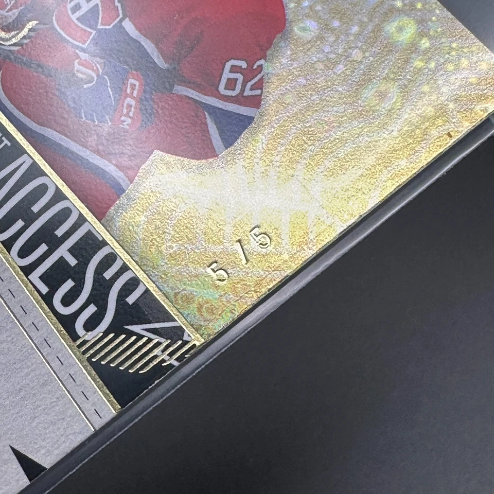 2023-24 UD Credentials OWEN BECK #186 Debut Ticket Access Gold 5/5 RC - Image 2 of 4