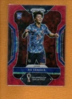 2022 Panini Prizm FIFA World Cup Qatar Soccer Choice Prizms Red Ao Tanaka #130 PSA 8
