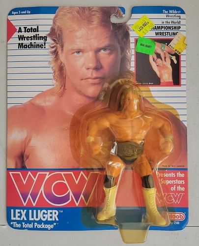 NEW 1990 WCW LEX LUGER THE TOTAL PACKAGE WORLD CHA...
