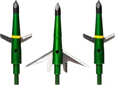 Swhacker SWH00207 #207 2 Inch Cut Broadheads Set of 3-100 Grain, 2", Green 