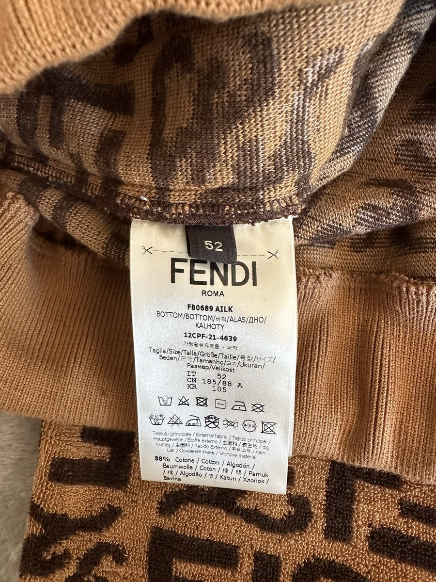 FENDI ROMA MENS BROWN BERMUDAS KARLIGRAPHY MONOGRAM SHORTS FENDI ROMA MENS BROWN BERMUDAS KARLIGRAPHY MONOGRAM SHORTS