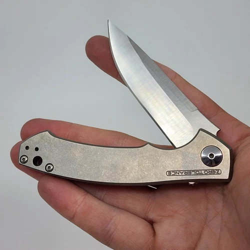 Zero Tolerance 0450 Sinkevich Flipper Pocket Knife Titanium Handle S35VN Blade