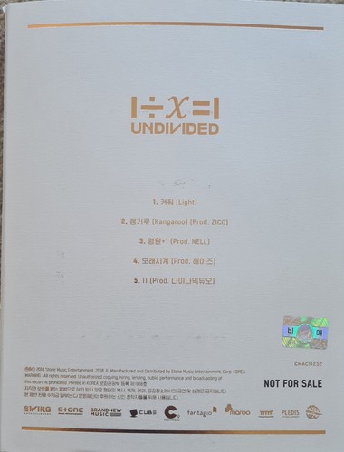 All Member's real Signatures on Undivided (1÷ x =1) by Wanna One (CD, 2018) - Picture 2 of 5