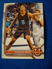 2022 ARMANDO BACOT BOWMAN UNIVERSITY NBA ROOKIE CARD RC #71 NORTH CAROLINA 