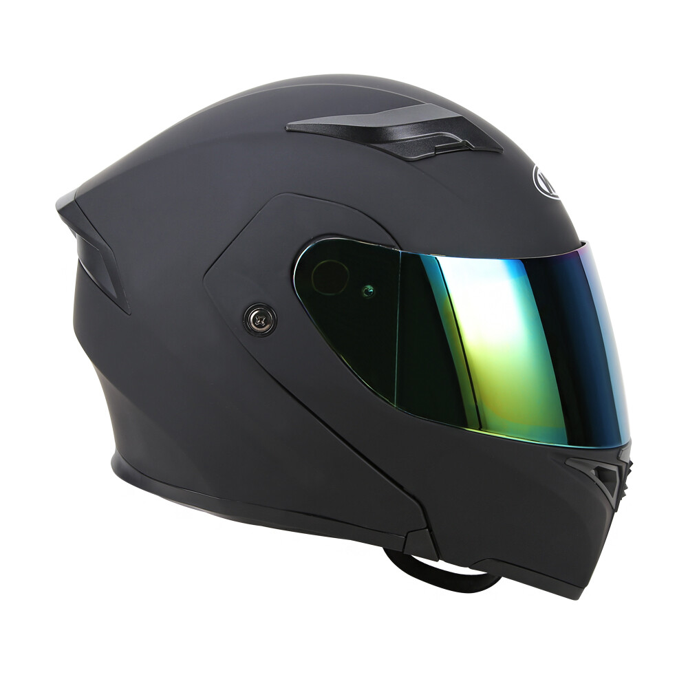 DOT Full Face Helmet Motorcycle Snowmobile Dual Visor Flip u