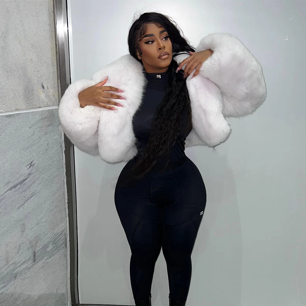 Outfits with hotsell white fur coat