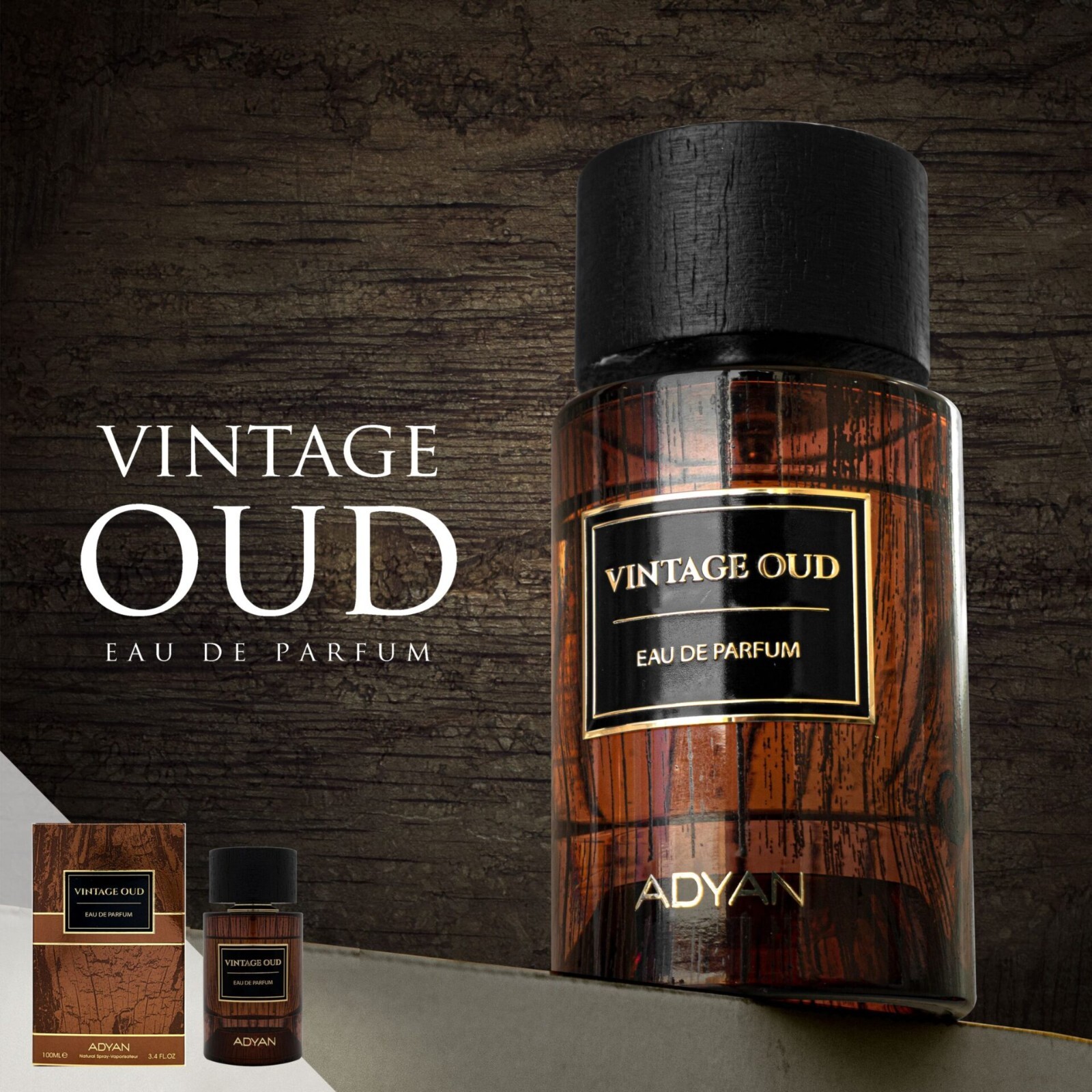 Vintage Oud 100ml EDP Perfume By Adyan Fragrance Perfume Scent