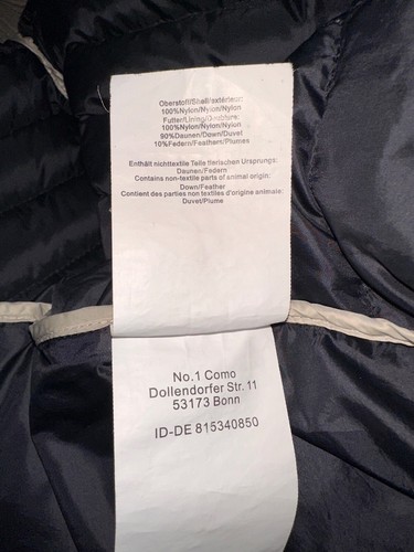 Como No. 1 D 2051 Schwarz Damen Jacke Soft Daune ,M / L 38/40 NEU 159 - Bild 10 von 10