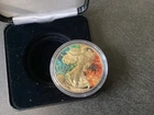 2015 American Silver Eagle Gem Paradox #058/500 24kt Gilded   E1603