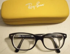 Ray-Ban T Kids RB1555 3529 Black Eyeglasses Frame SZ 48[]16-130 w/Ray Ban Case