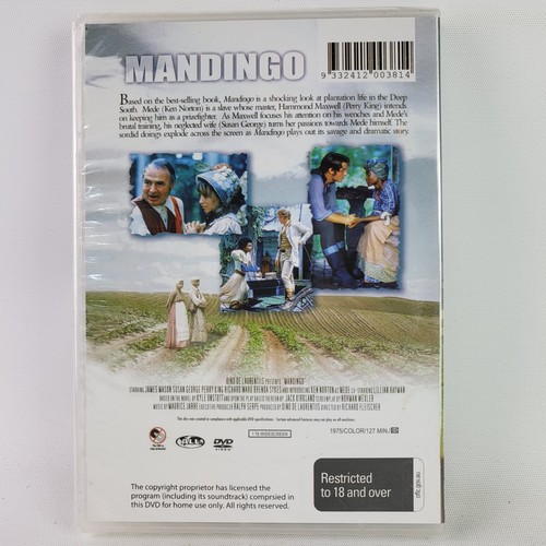 Mandingo - DVD 1975, Region All - New Sealed - 第 2/3 張圖片