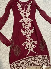 women pakistan kurtis dresses pishwas wedding red