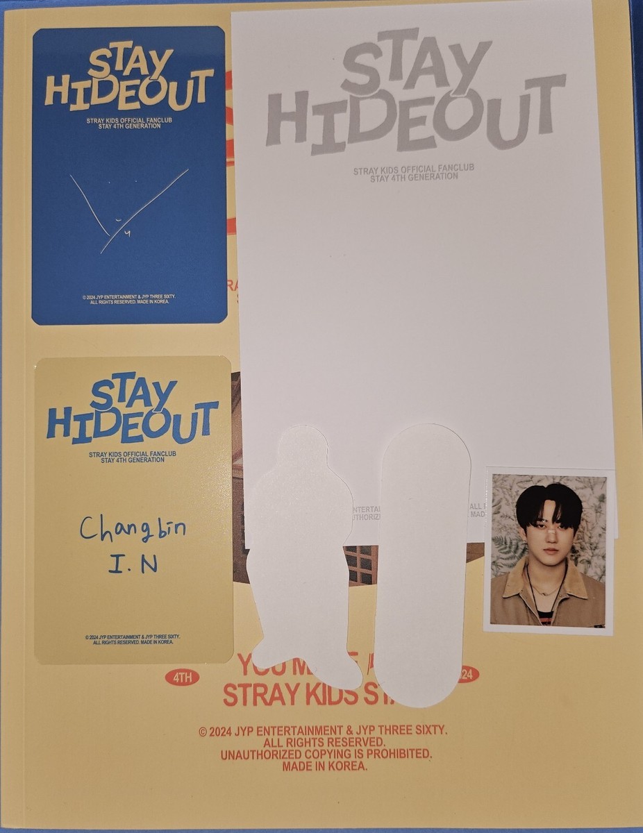 アイドル Stray Kids STAY HIDEOUT 4TH GENERATION Stray Kids - Stay Hideout 4th Generation Fanclub - Changbin Set